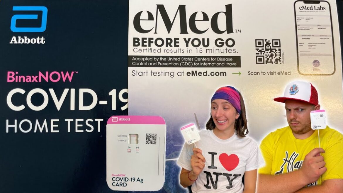 Using a COVID-19 HOME TEST to Board Our Cruise! | Abbott BinaxNOW Full Process & Experience!