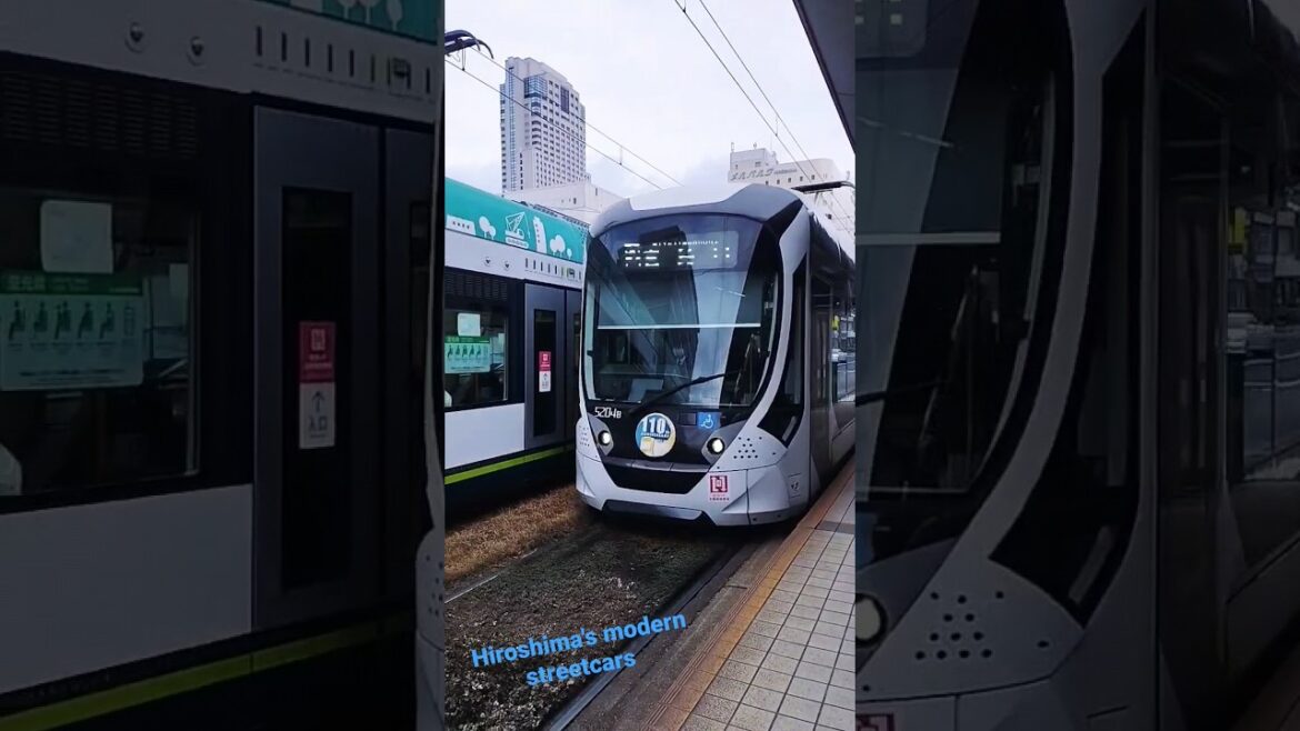 Always on time, clean & efficient #hiroshima #streetcars #japan #travel Always on time, clean & efficient #hiroshima #streetcars #japan #travel