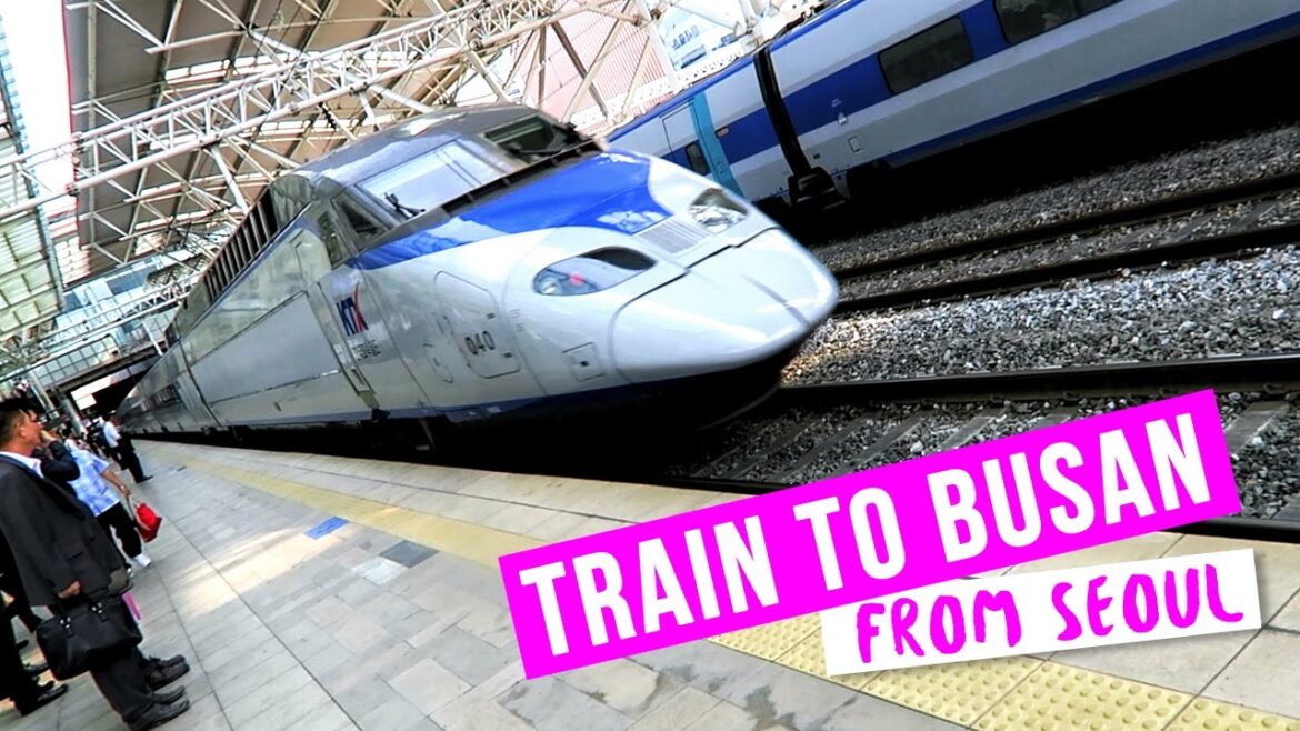 Riding the TRAIN TO BUSAN from Seoul ♦ Tour of KTX Train