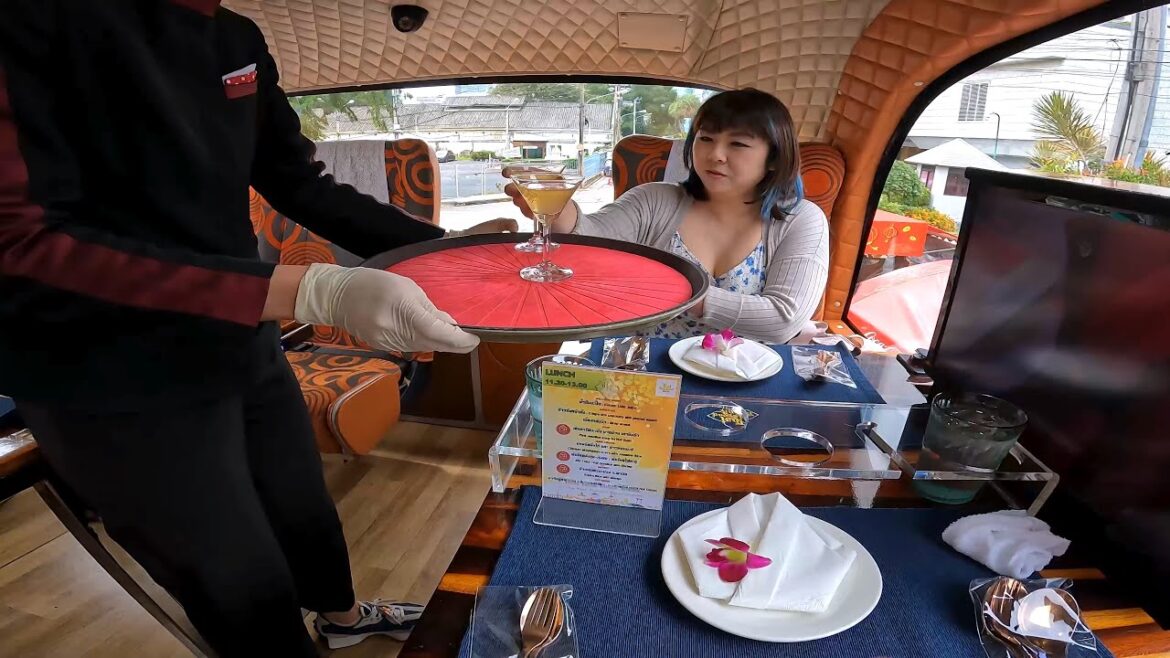 Dining in a Bus Restaurant