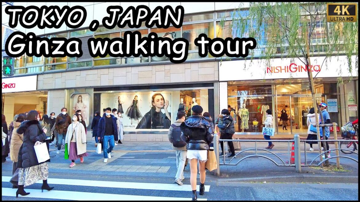 walk in GINZA 4K walk in GINZA 4K