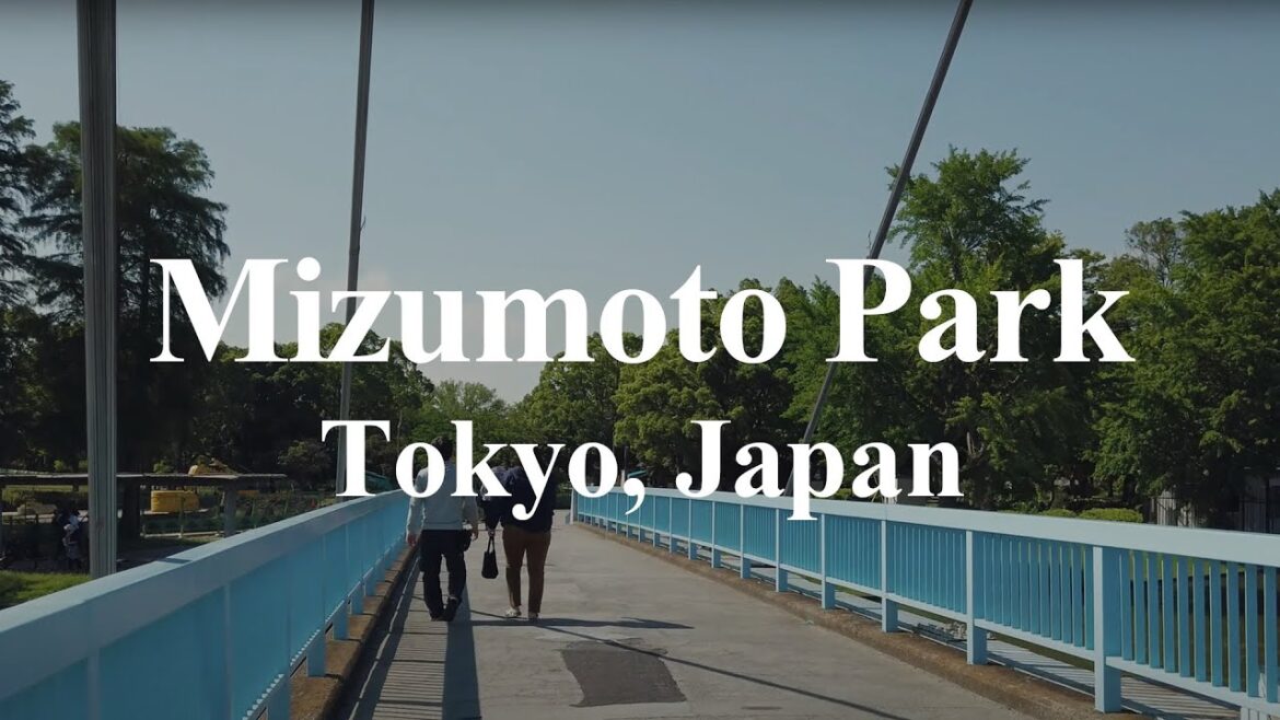 Walking tour in Mizumoto Park, Katsushika, Tokyo, Japan 4K