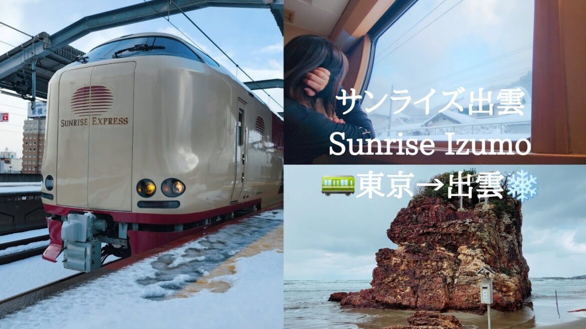 【大雪❄️】寝台列車サンライズ出雲で雪景色を見ながら12時間の旅をしました🚃東京→出雲