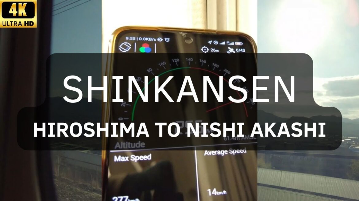 【4K HDR】JAPAN TOUR | Bullet Train | Shinkansen | Hiroshima to Nishi Akashi