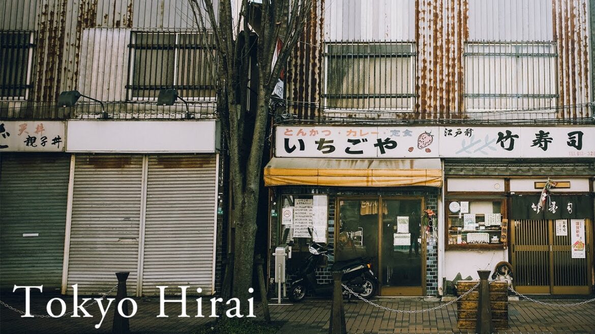 Hirai Tokyo Japan #4K POV Street Photography 喫茶店の街 平井を散策
