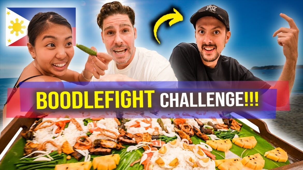 FOREIGNERS First Time Trying FILIPINO BOODLE FIGHT