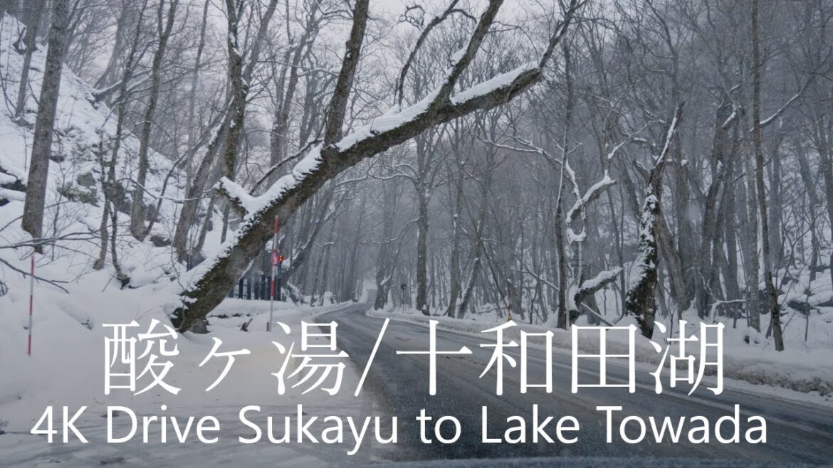 4K Snow Drive Sukayu to Lake Towada / 酸ヶ湯→十和田湖 62km