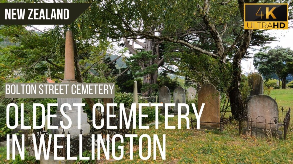 Oldest Cemetery in Wellington, New Zealand - Street Memorial Park | 4K Walking Tour