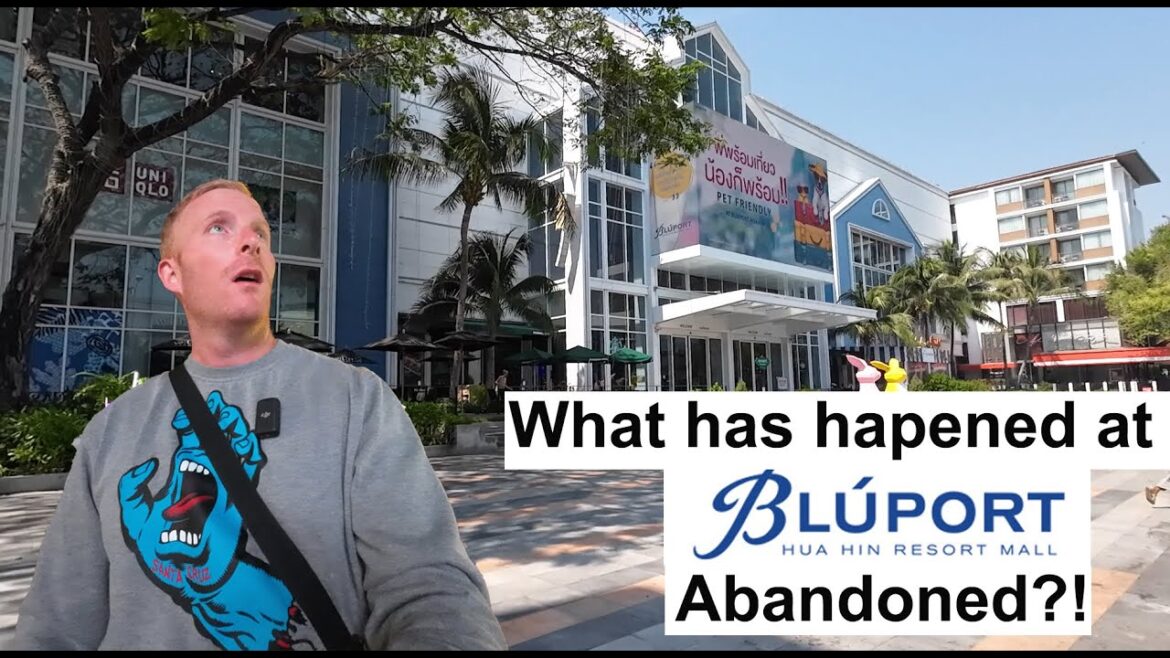Half Abandoned Shopping Mall in Hua Hin, Thailand. Exploring Bluport Mall