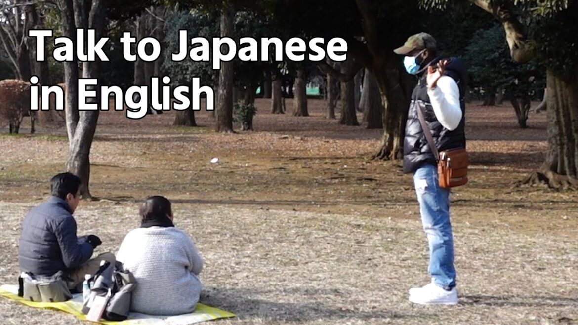 A Black men talks to Random Japanese in English