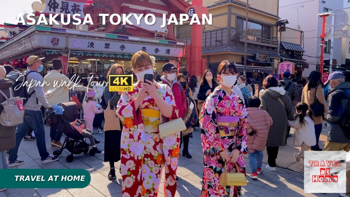 4k hdr japan walk | Walk in Asakusa Tokyo japan | One of the most popular tourist attractions