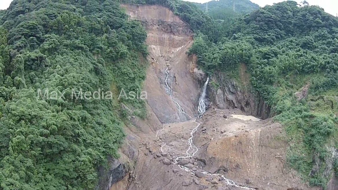 Japan Aerials of Mountains Seaside of Tarumizu in Kagoshima Part 1 Japan Aerials of Mountains Seaside of Tarumizu in Kagoshima Part 1