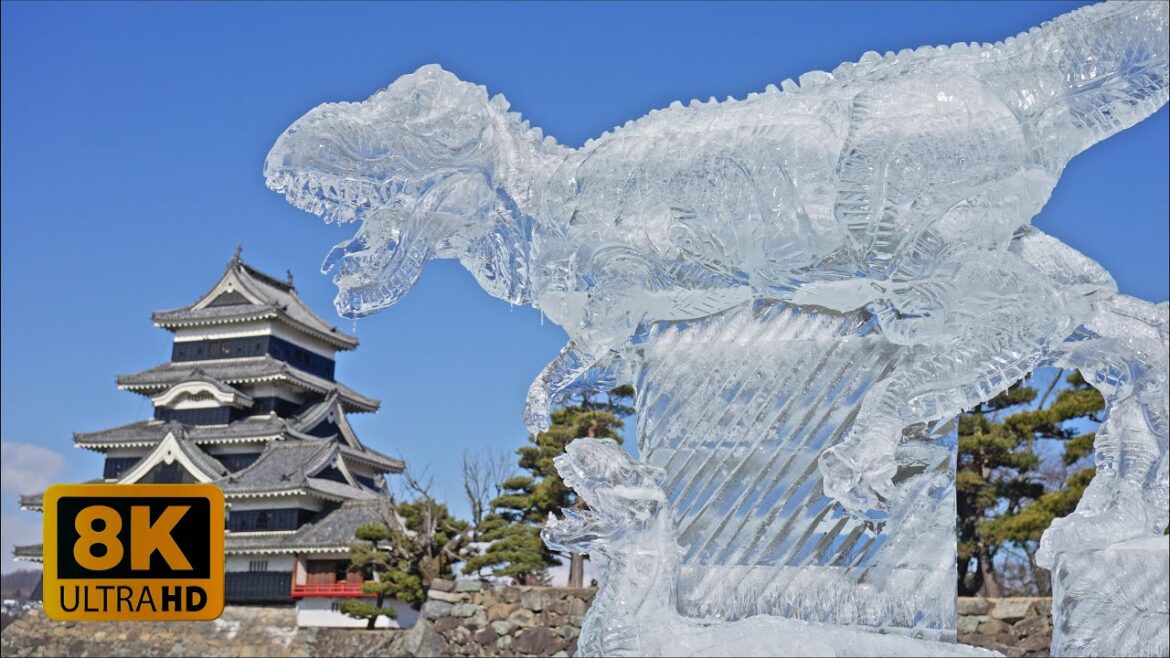 4K 8K 【松本】Ice Sculpture Festival In Matsumoto 2023