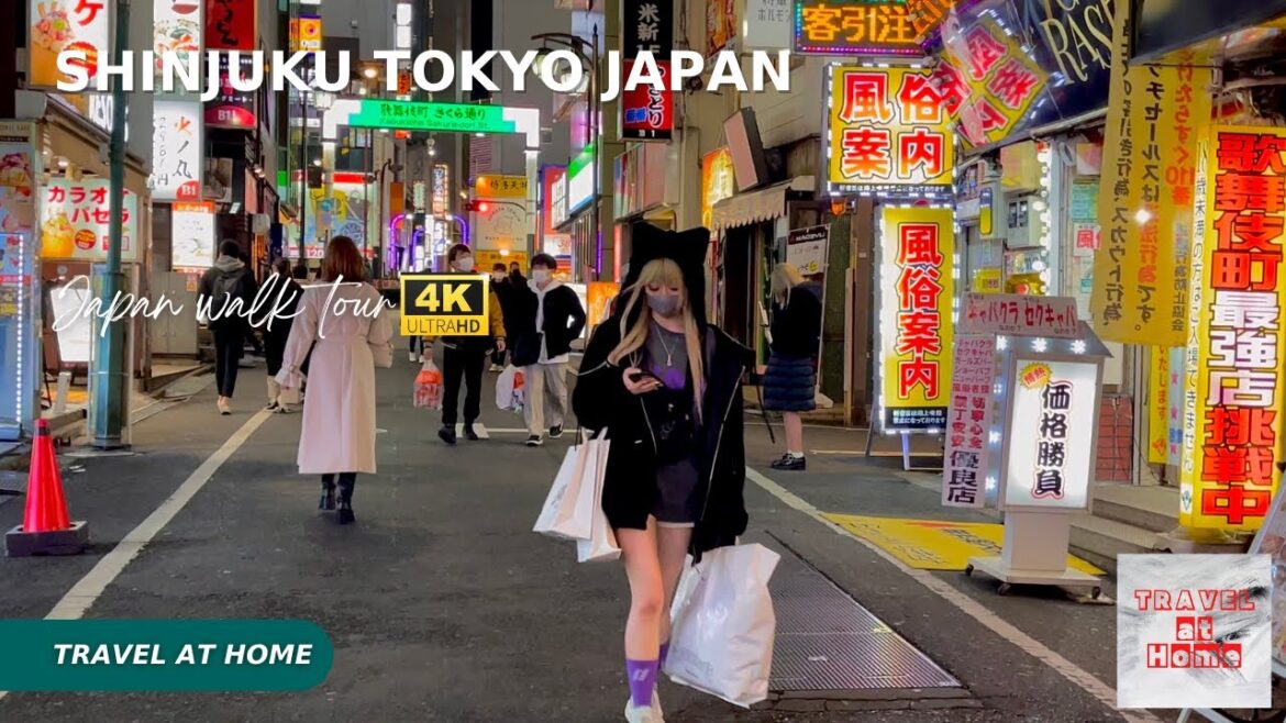 4k hdr japan walk | Walk in Shinjuku Tokyo Japan |  A shopping street full of people every day.