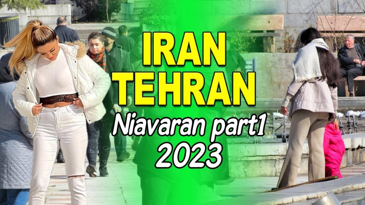 Walking Tour Iran | Snowy Walking in Niavaran Park part1 | Tehran 2023 #iran #tourism