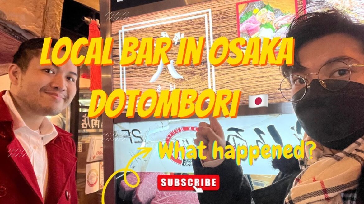 Trying out local bar in Osaka Japan! Mahal ba?
