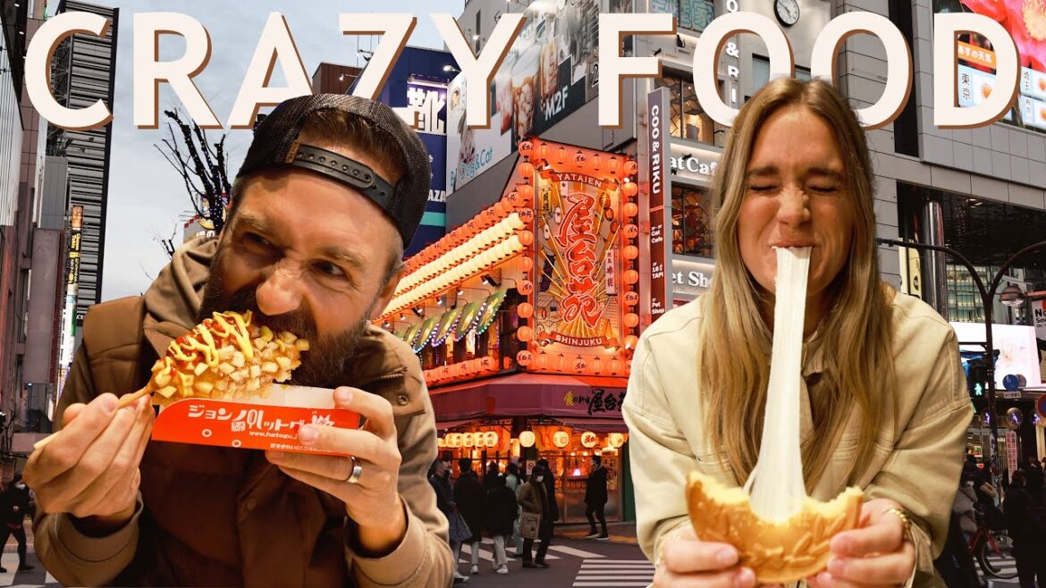 AMERICAN HUSBAND AND WIFE EAT CRAZY JAPANESE STREET FOOD IN TOKYO JAPAN AMERICAN HUSBAND AND WIFE EAT CRAZY JAPANESE STREET FOOD IN TOKYO JAPAN