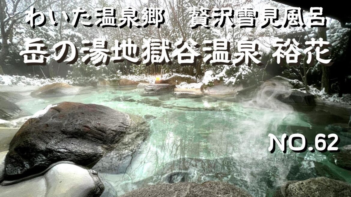 熊本県阿蘇郡　雪を見ながらの贅沢貸切湯　わいた温泉郷　日帰り家族風呂　コイン式温泉　japan onsen　岳の湯地獄谷温泉裕花　熊本貸切日帰り湯　小国日帰り温泉日本の温泉　熊本 温泉　わいた温泉