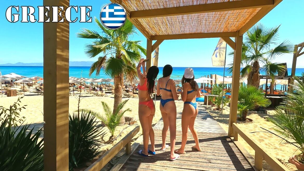 Hot day🔥Greece💃Kavala Ammolofoi 🏖 Beach Walk  🏖 Beach vlog📸 Hot day🔥Greece💃Kavala Ammolofoi 🏖 Beach Walk  🏖 Beach vlog📸