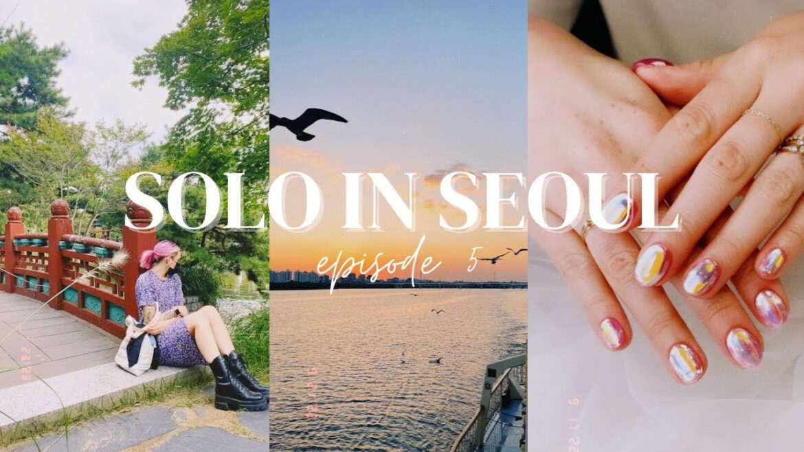 SOLO IN SEOUL | Ep 5 💅 Korean glass nails, Gwangjang Market + Myeongdong street food, museum vlog