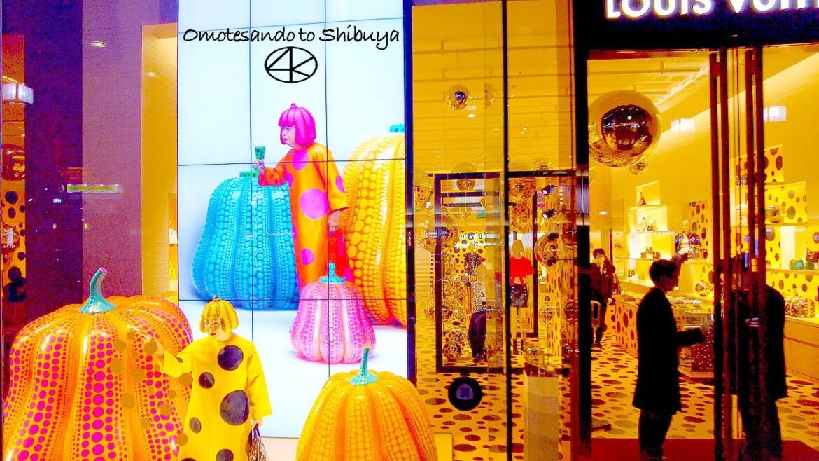 4K 表参道から渋谷 夜景散歩 2023 東京 Japan