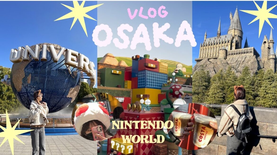 Osaka vlog 🇯🇵 🍄 | Universal Studios Japan ไปโซนSuper Nintendo World ครั้งแรกต้อนรับปี 2023 | 오사카 여행