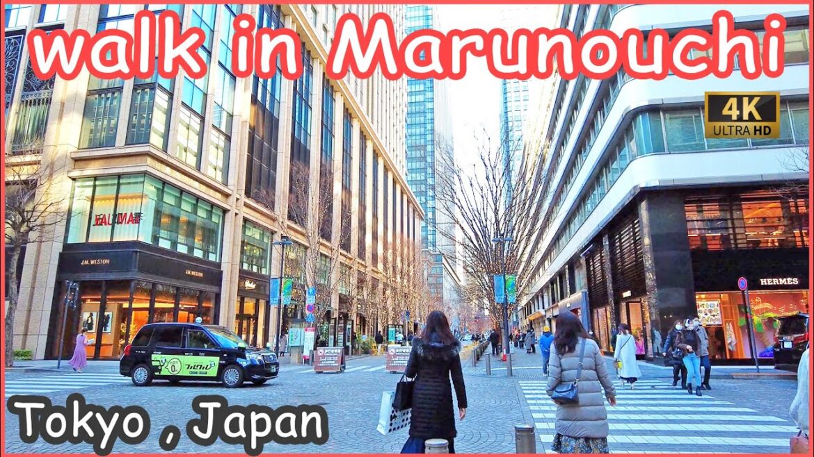 walk in Marunouchi 4K , Tokyo Japan