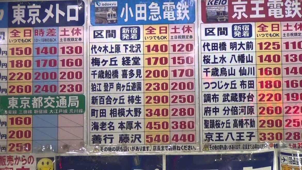 เที่ยวญี่ปุ่น Travel Tip เทคนิคการซื้อตั๋วถูกในโตเกียว