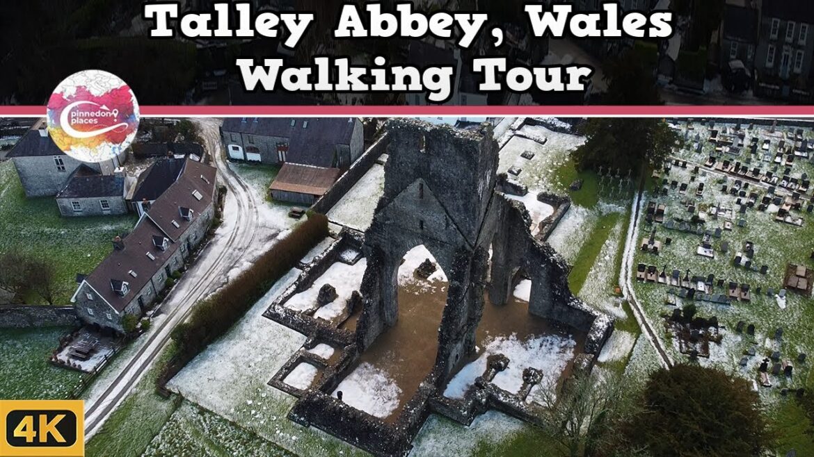 TALLEY ABBEY, WALES | A Hidden Gem set in the Snow Covered Welsh Landscape | Walking Tour