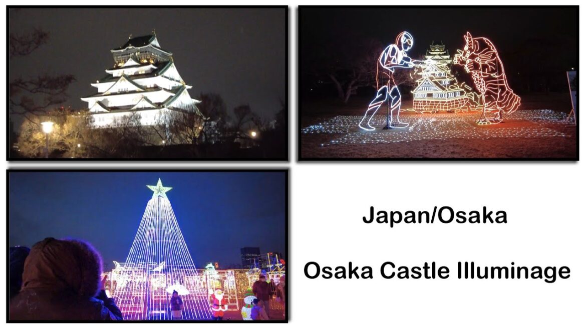 【Osaka Castle Illuminage】The history of Osaka expressed by millions of lights (Osaka) #002 【Osaka Castle Illuminage】The history of Osaka expressed by millions of lights (Osaka) #002