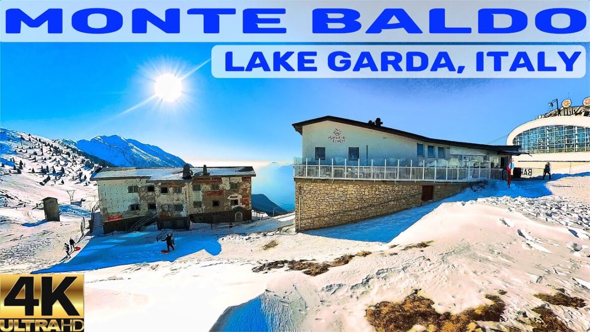 [4k] 🇮🇹 MONTE BALDO, LAGO DI GARDA ITALY IN WINTER ! FUN SPORTS AND ADVENTURE