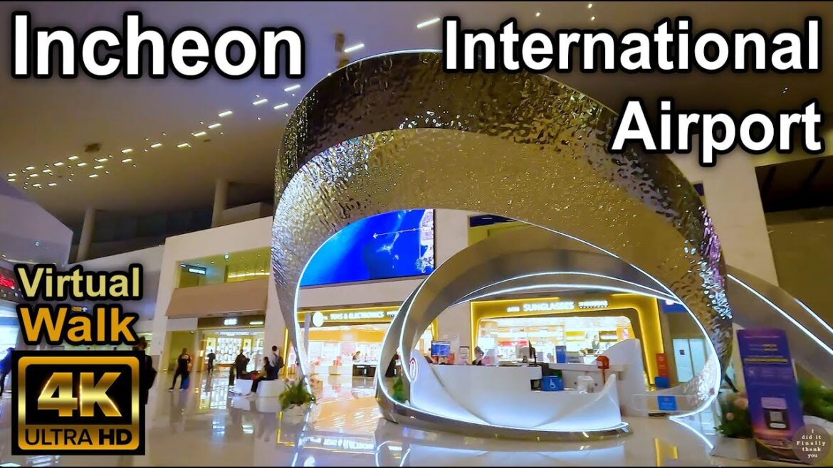 [4K30] Walk Tour | Incheon International Airport | Plane Transfer | GoPro Hero 10 Chest Mount