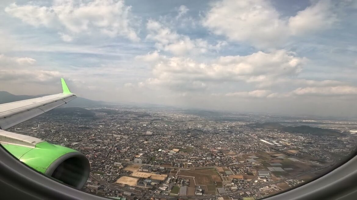 FDA（フジドリームエアラインズ）熊本空港着陸（ティーグリーン）