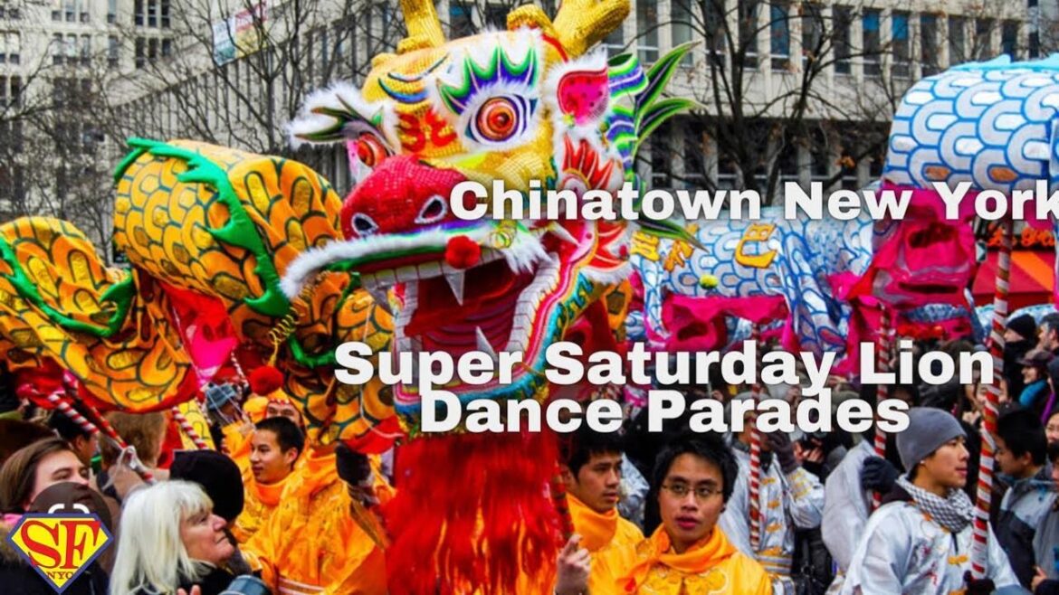 Freezing Cold LIVE Chinatown NYC: Super Saturday Lion Dance Parades 2023 Gong Hei Fat Choi