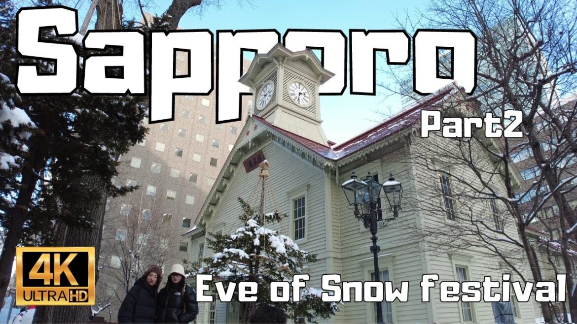 【4K Walk】Japan walking tour - Sapporo - Explore Japan's northernmost Metropolitan city. Part2