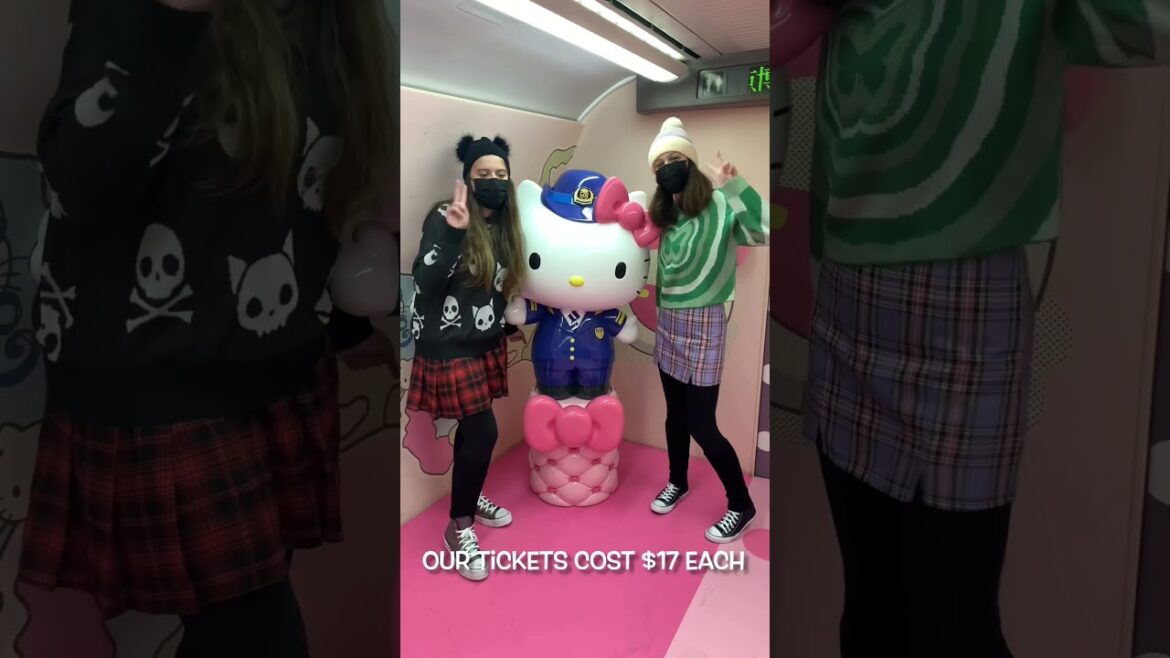 Take a ride with us on the Hello Kitty bullet train in Japan!
