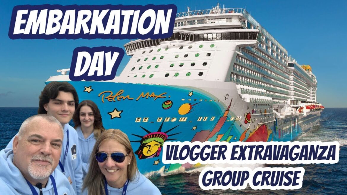 BOARDING THE NCL BREAKAWAY FOR THE VLOGGER EXTRAVAGANZA GROUP CRUISE