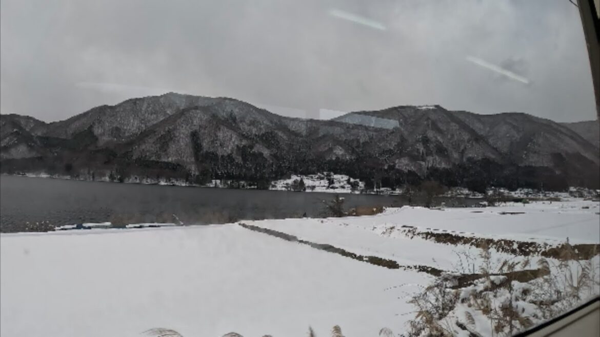 The view through the window on a train: Oito Line