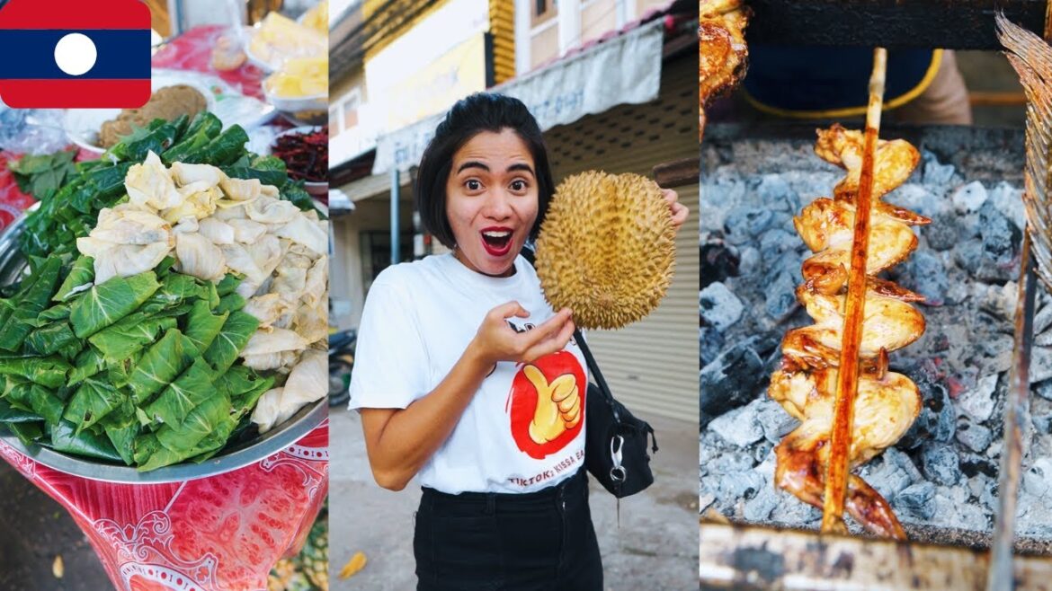 Laos Street Food Challenge #4 | MUKBANG | EATING Laos Street Food Challenge #4 | MUKBANG | EATING