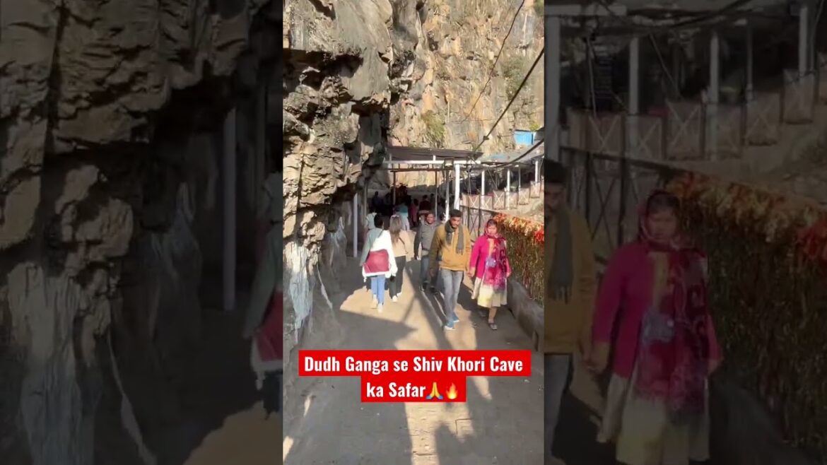 Dudh Ganga se Shiv Khori Cave ka Safar🙏🔥 #shorts #viral #kedarnath #shivkhori
