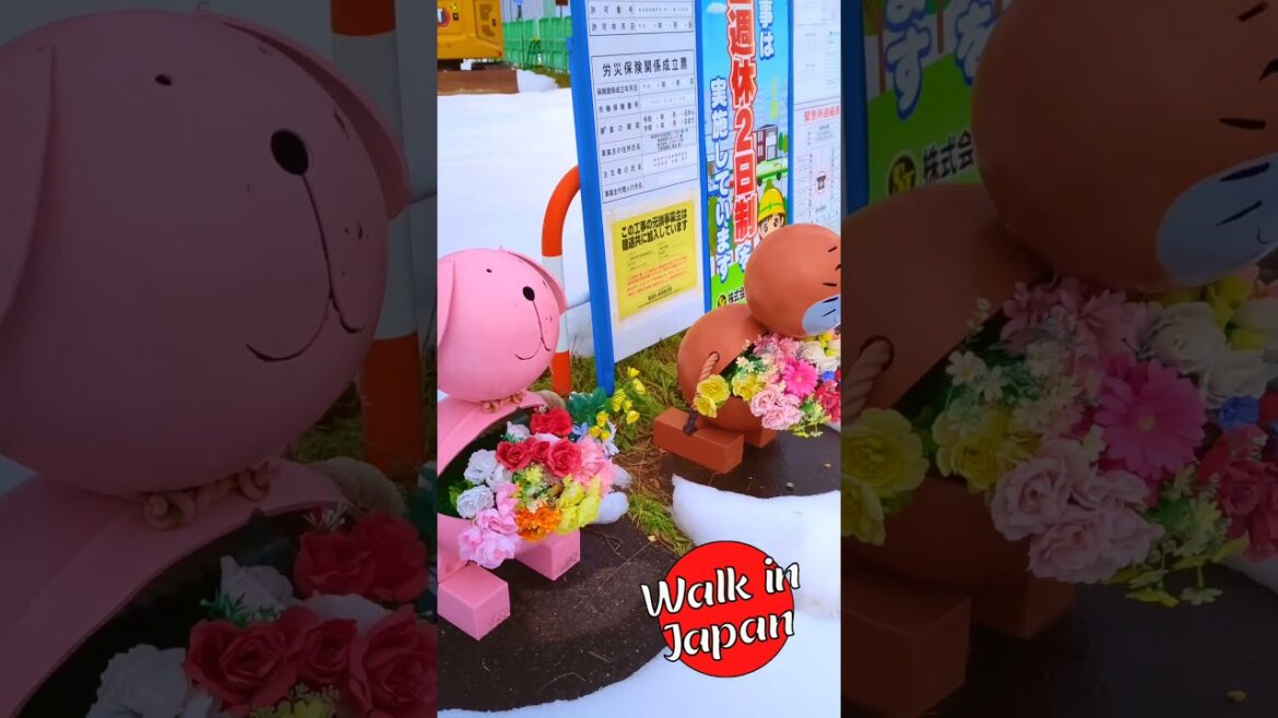 Cute Japanese Construction Characters #Japan #shorts