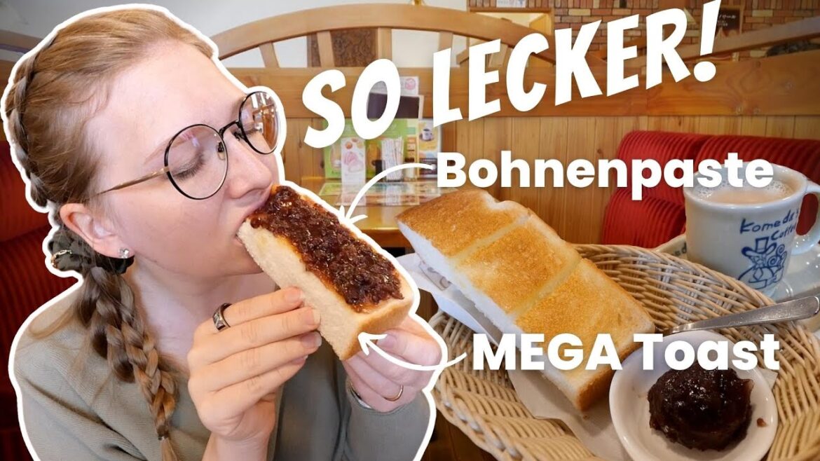 Süße Bohnen auf MEGA dickem Toast! Typisches japanisches Frühstück