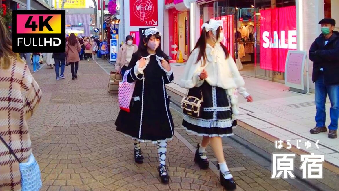【4K】外国人観光客にも人気の原宿 竹下通りを散歩 (Feb. 2023) | Take a walk the Harajuku, popular among foreign tourists.