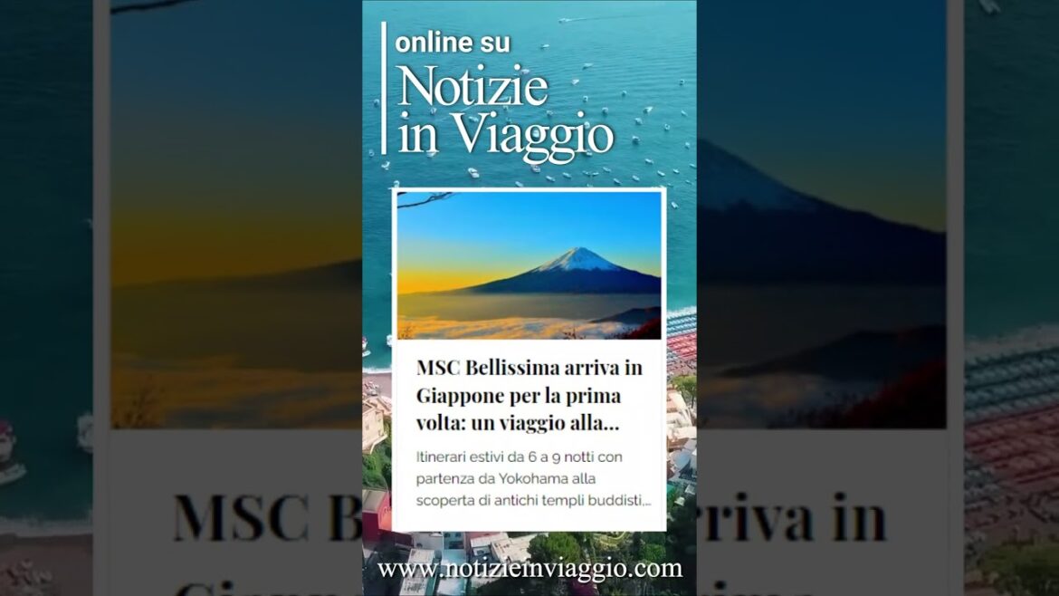 MSC Bellissima arriva in Giappone per la prima volta: un viaggio alla scoperta di città... #Shorts