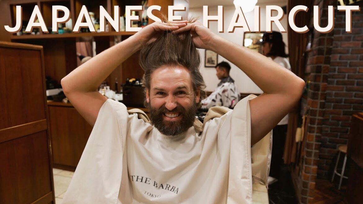 JAPANESE BARBER CUTS MY HAIR AFTER 8 LONG MONTHS OF TRAVEL (the barba tokyo)