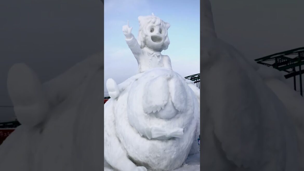 Asahikawa Winter Festival - Snow Sculptures 2023 - #Shorts!