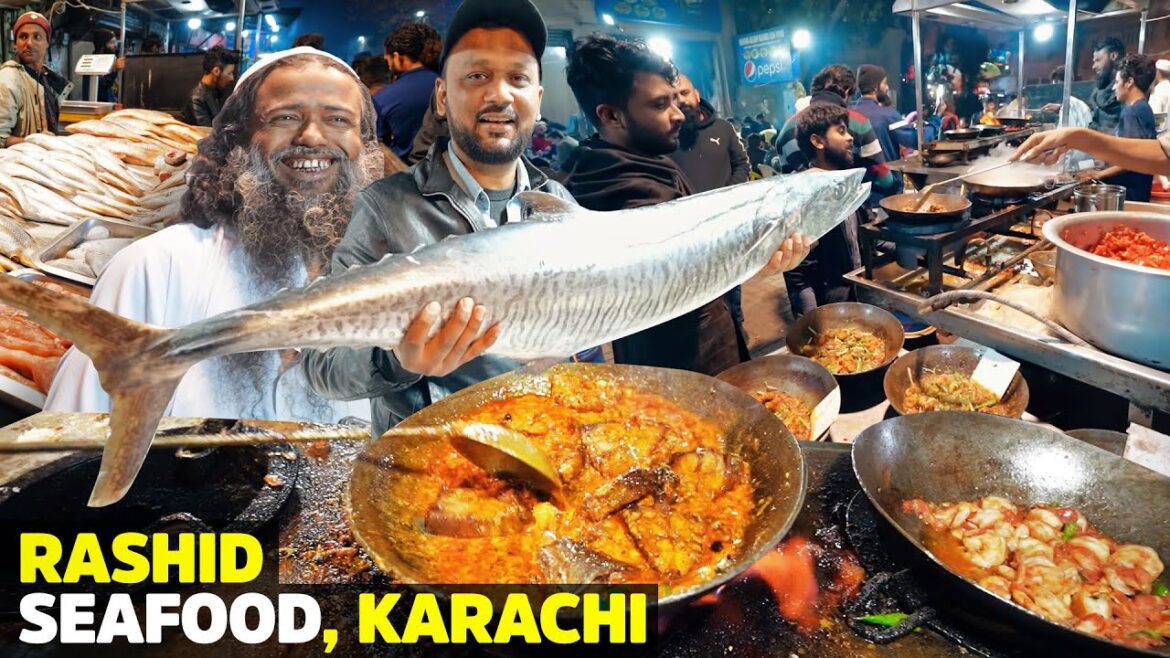 Grilled Fish & Prawn Karahi | Karachi's Biggest Seafood Street | Rashid Bengali | Kemari Street Food Grilled Fish & Prawn Karahi | Karachi's Biggest Seafood Street | Rashid Bengali | Kemari Street Food