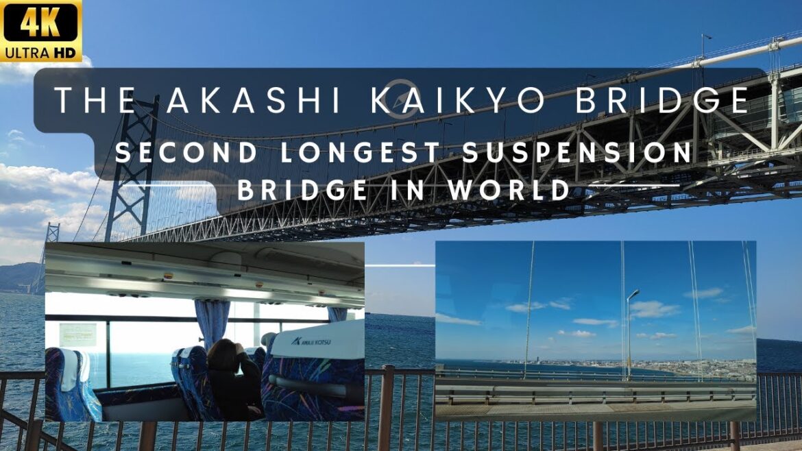【4K HDR】JAPAN WALK TOUR | Akashi Kaikyo Bridge, Kobe, Osaka | Second Longest Suspension Bridge 【4K HDR】JAPAN WALK TOUR | Akashi Kaikyo Bridge, Kobe, Osaka | Second Longest Suspension Bridge