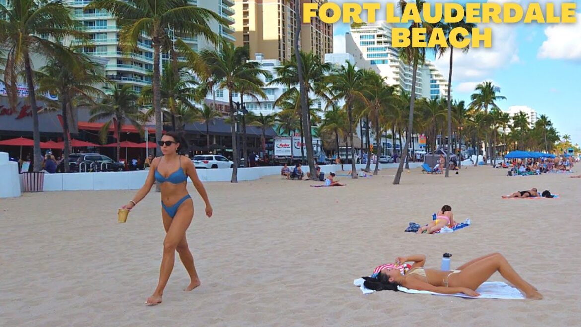 4K Fort Lauderdale Beach VIRTUAL WALK 2023 🏖️