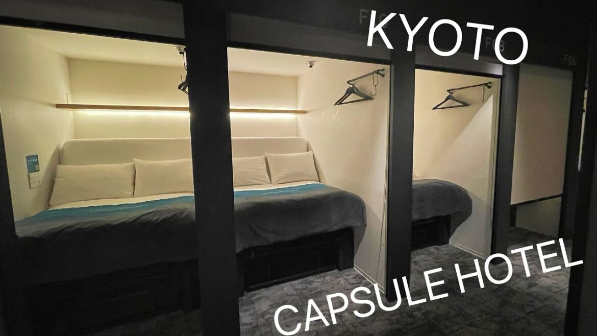 Go to Japan's most popular tourist destination and stay at a high-tech capsule hotel.